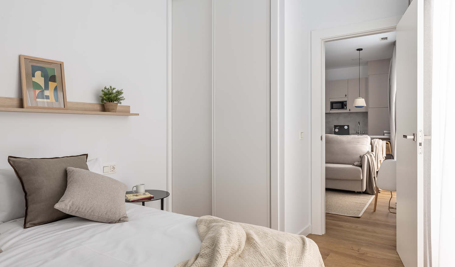 Apartamentos turísticos Líbere Ciudad Real_Living Carpintería a medida en dormitorio