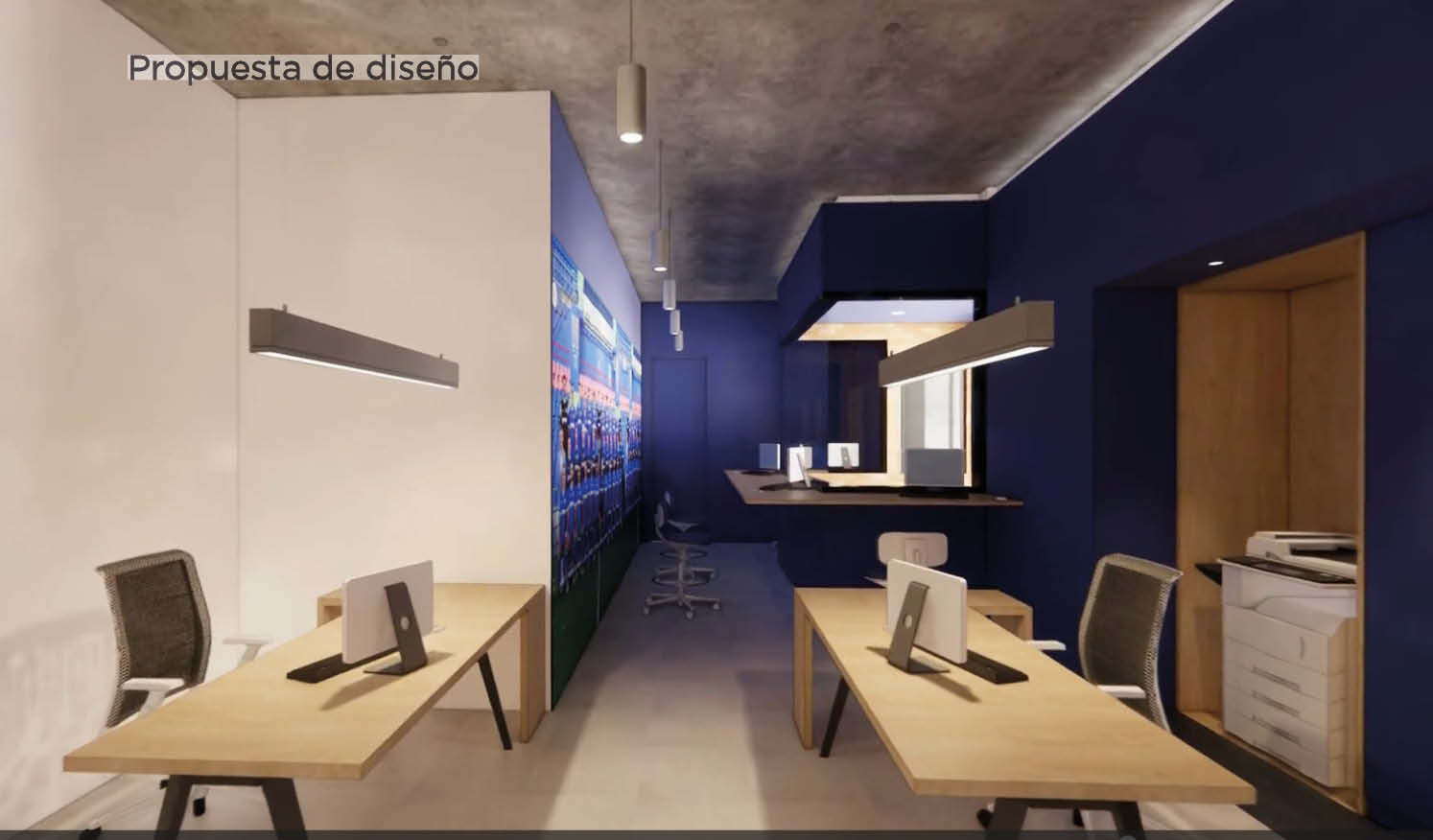 Propuesta de diseño para proyecto Design&Build para renovación de oficinas en Madrid