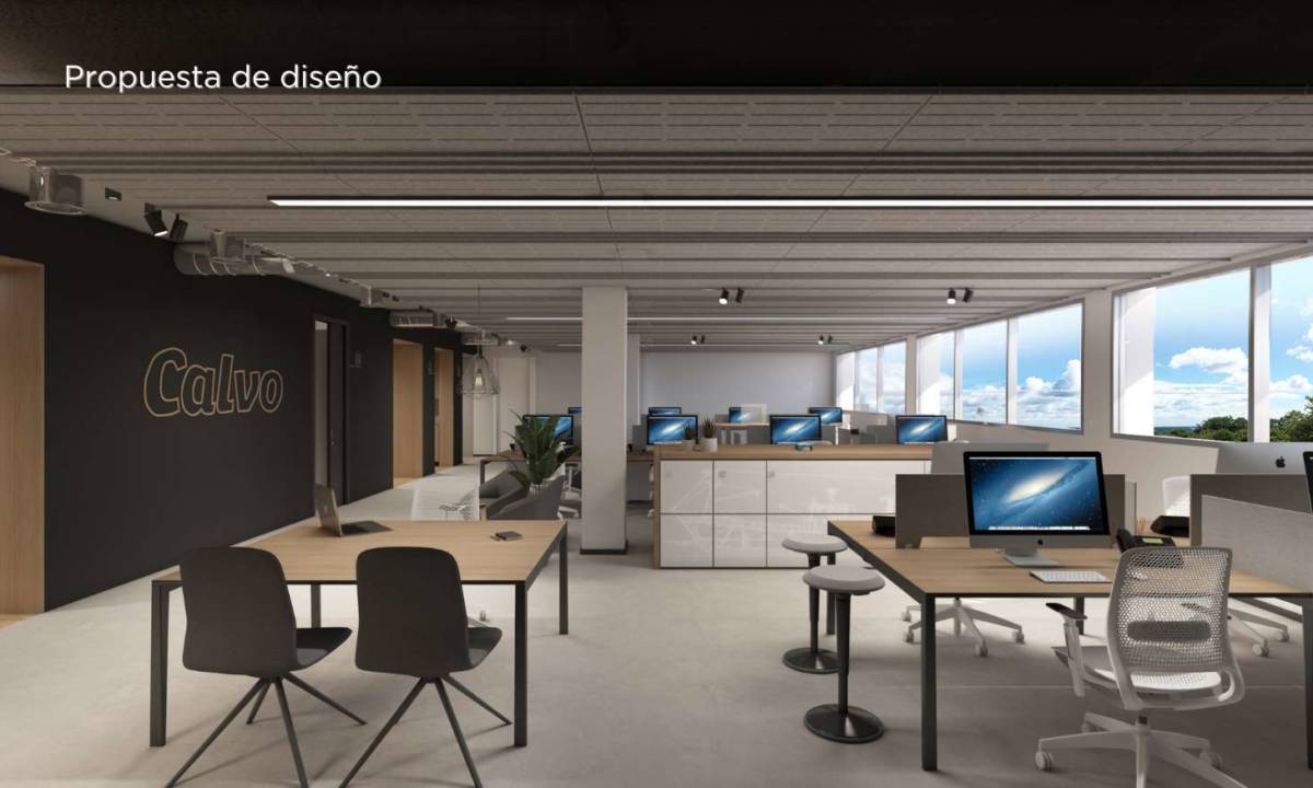 Proyecto de diseño de oficina Design Build en Galicia