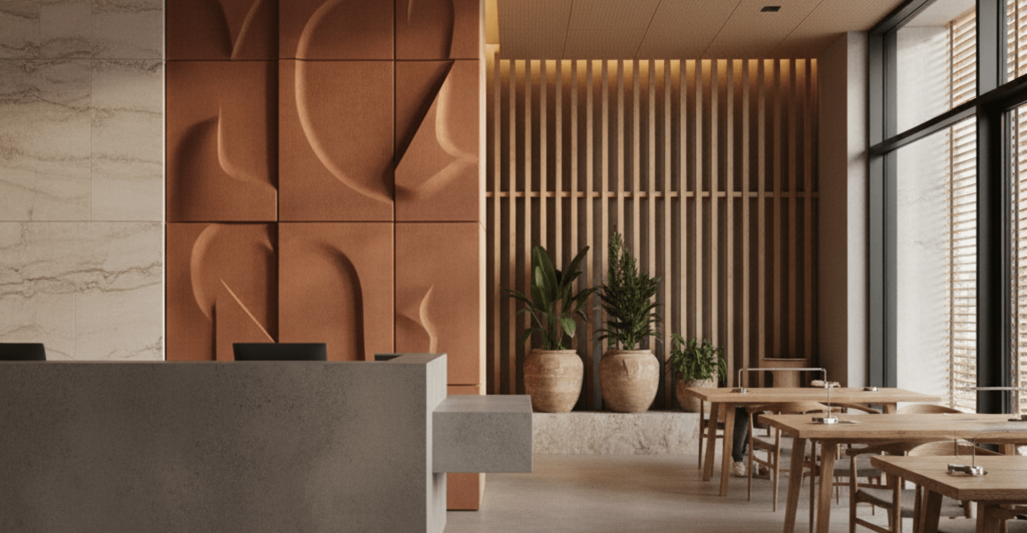 Nueva tendencia de arquitectura interior que se verán en 2026 que prioriza los acabados con texturas expresivas y sostenibles