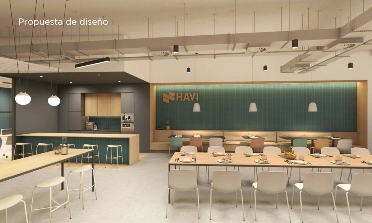 Antes y Después_Propuesta de diseño de office en oficina en Madrid