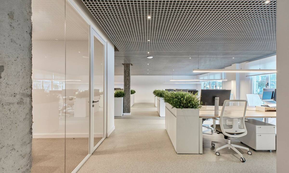 Zona de oficina en empresa gallega