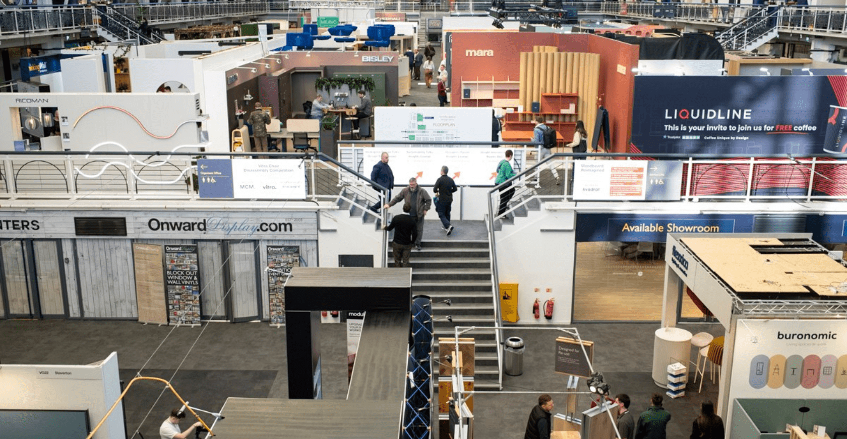 Showroom de novedades de acústica y sostenibilidad en el Workplace Design Show de 2026