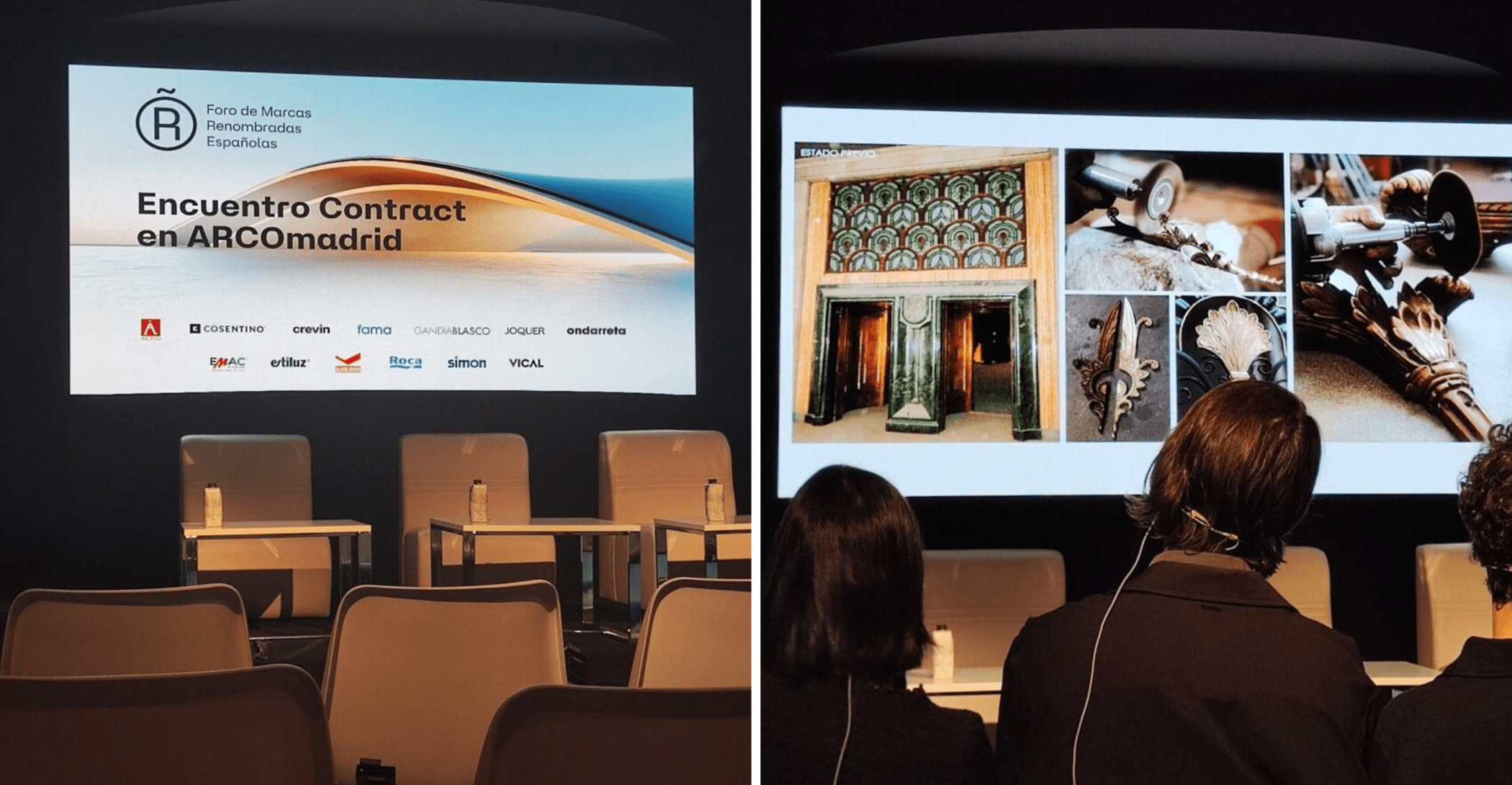 Charla de Crevin junto a FMRE de contract en ARCOmadrid 2026