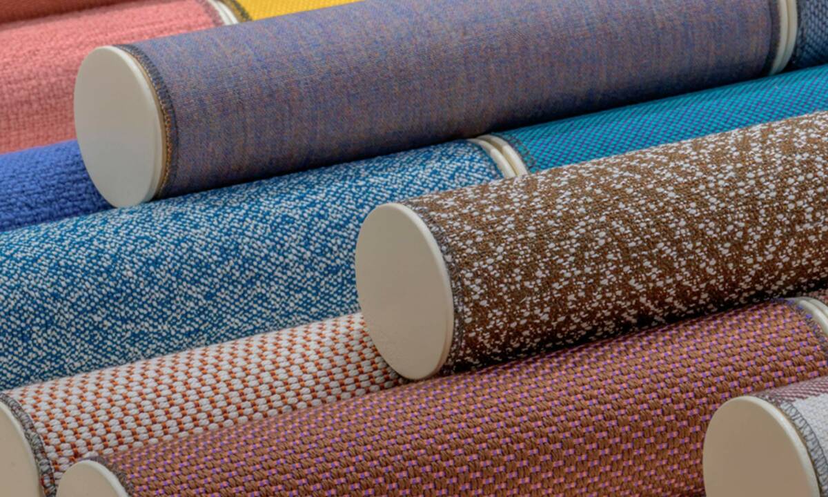 Salone del Mobile Milano 2026_ Muestra de telas de Pedrali con colores en tendencia
