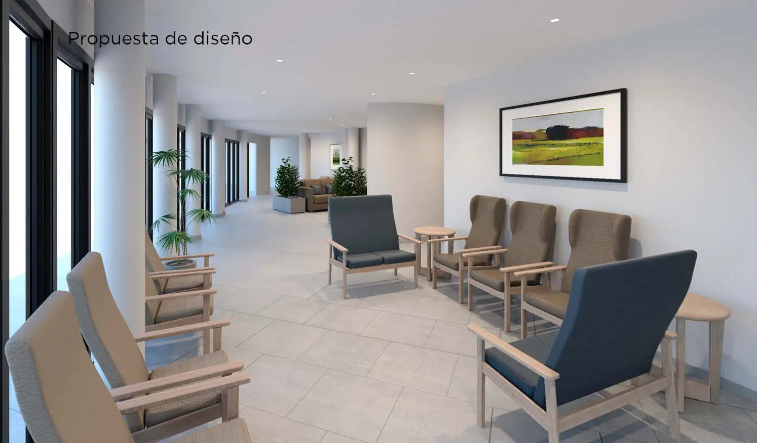 Residencia Amboage_Propuesta de diseño_Zona de descanso