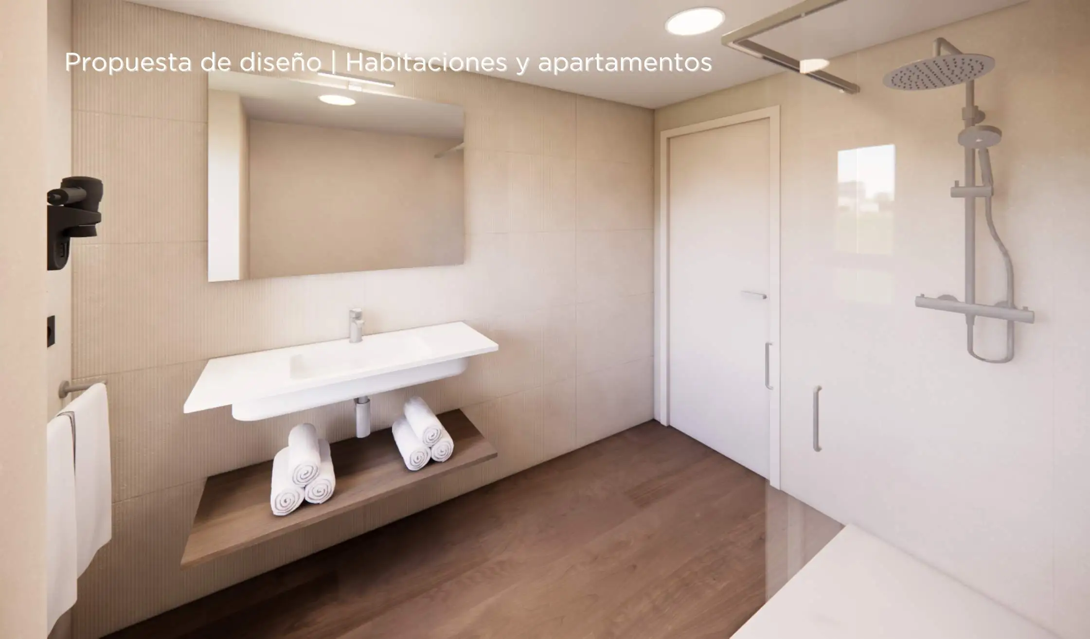 Propuesta de diseño de hotel_Baño de habitación de hotel