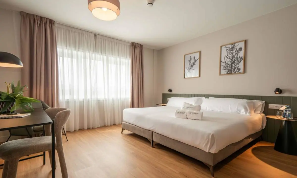 Dormitorio doble en hotel en Galicia