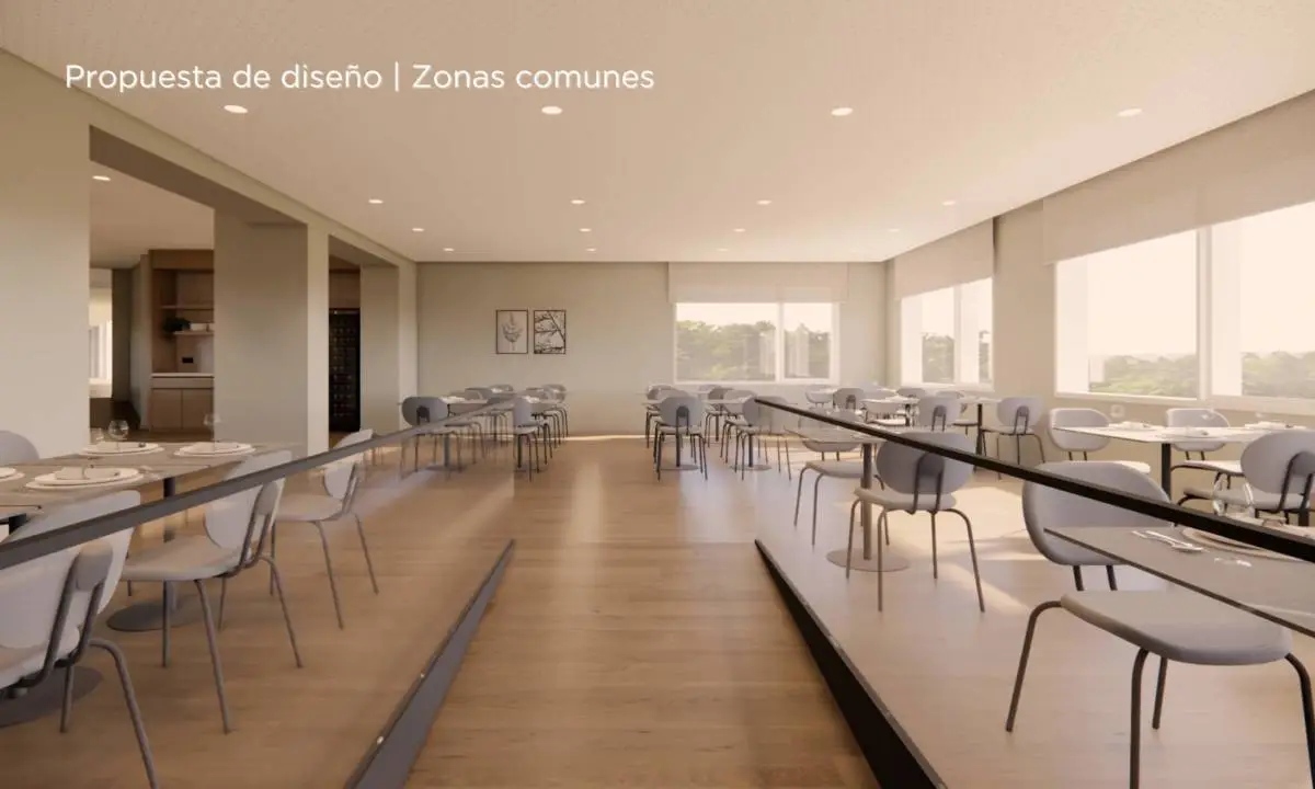Propuesta de diseño de hotel_Comedor de hotel para desayunos y comidas con equipamiento