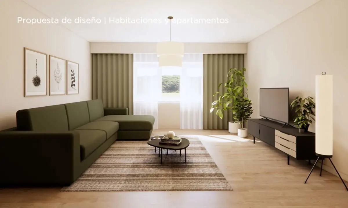 Propuesta de diseño de hotel_Apartamento con salón independiente