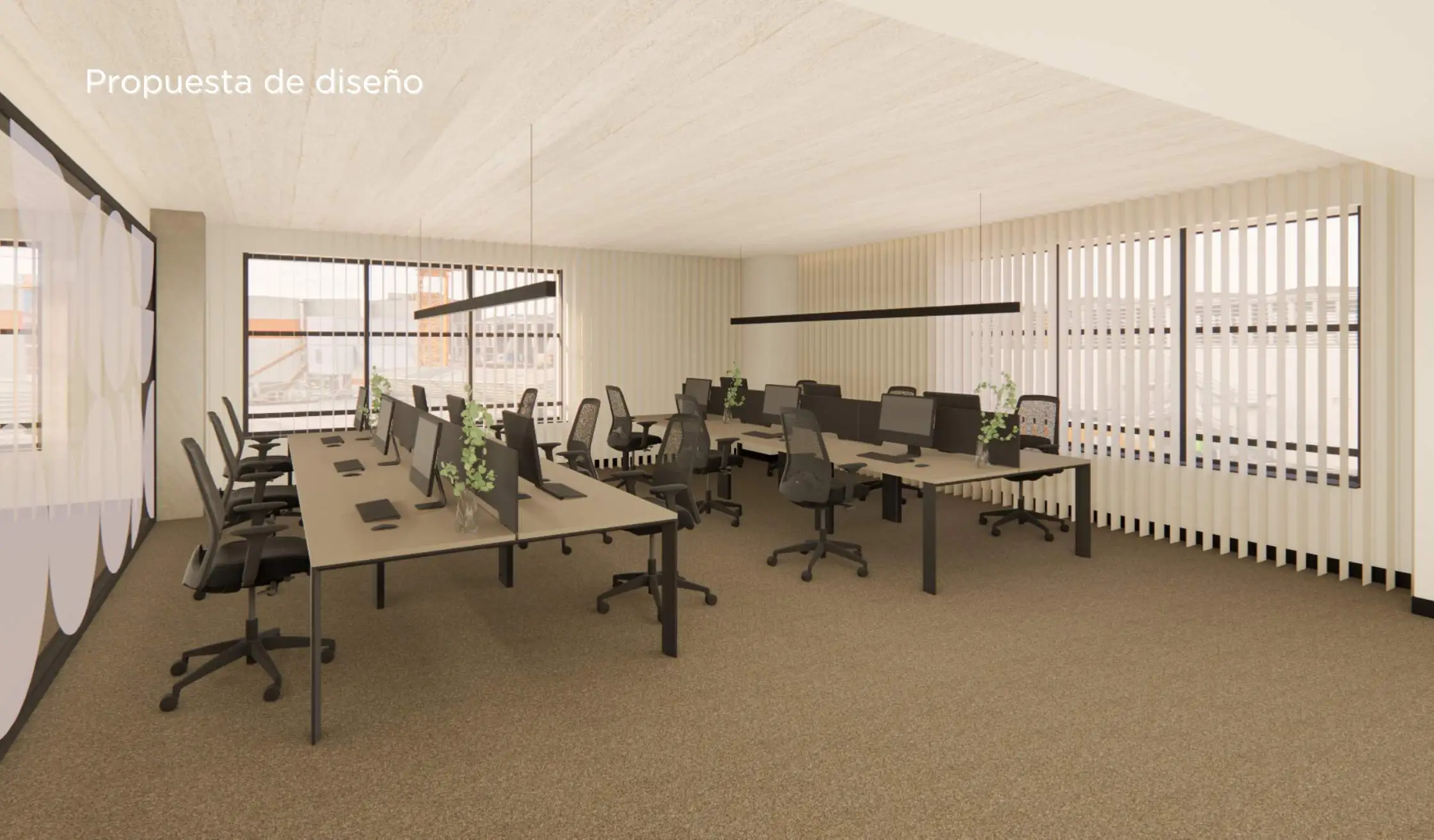 Propuesta de diseño_ Puestos operativos en oficina en A Coruña