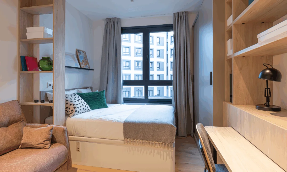 Habitación simple en nuevo flex livng de Node en Madrid