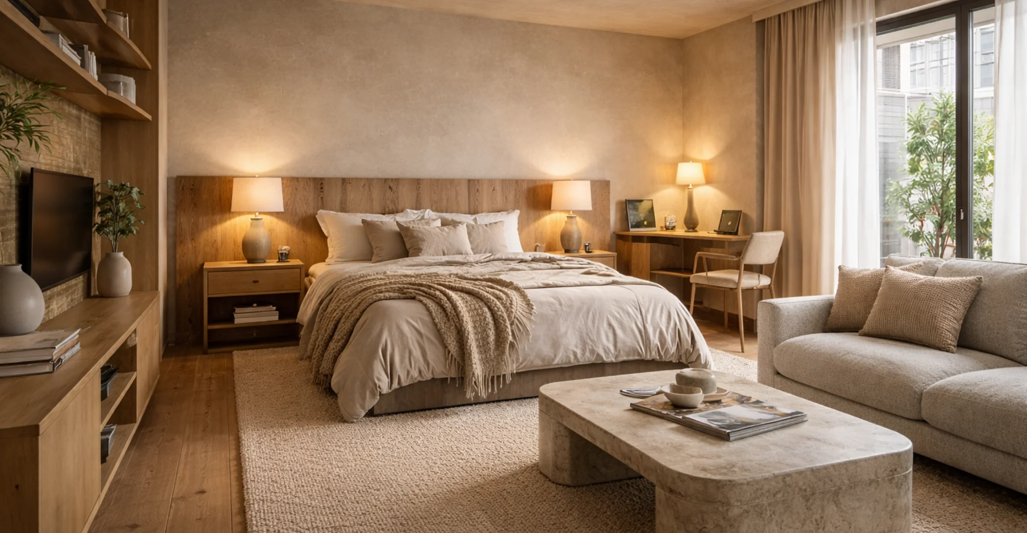 Nueva tendencia de arquitectura interior que se verán en 2026 que prioriza los acabados con texturas con los que experimentar