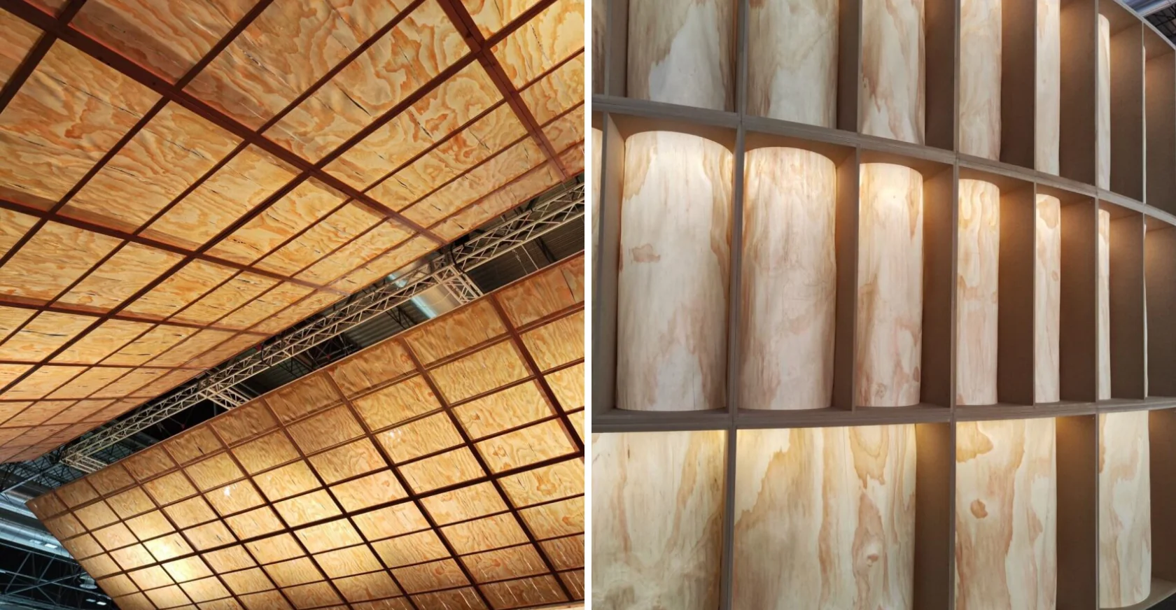 Texturas y material de madera quemada visto enARCOmadrid 2026